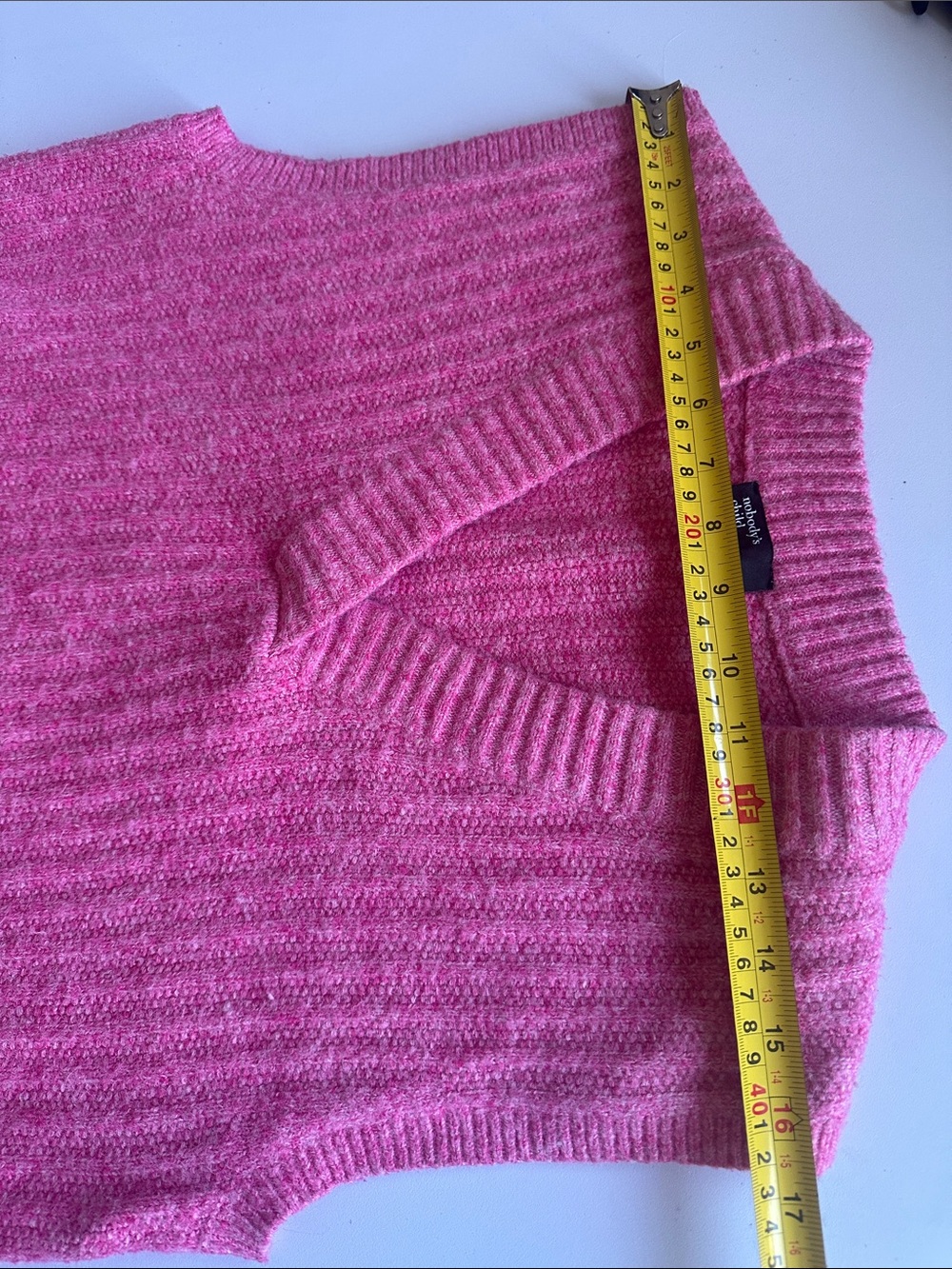 Pink Ribbed V-Neck Sweater Vest - Picture 8 of 11